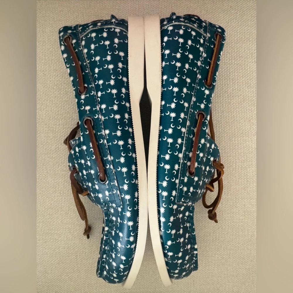 FROATS CHARLESTON BLUES BOAT SHOE Size 9